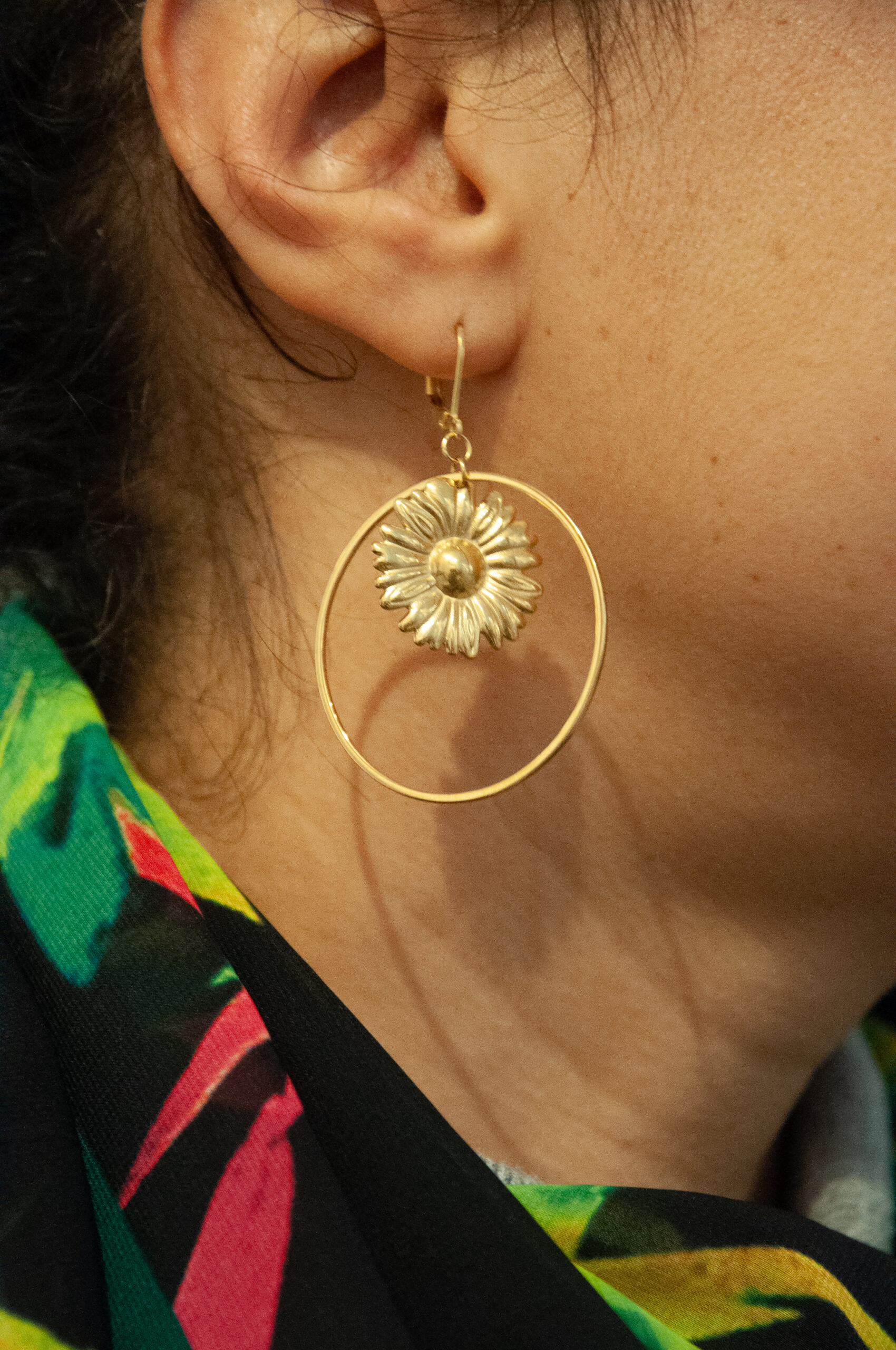 créoles marguerites dorées