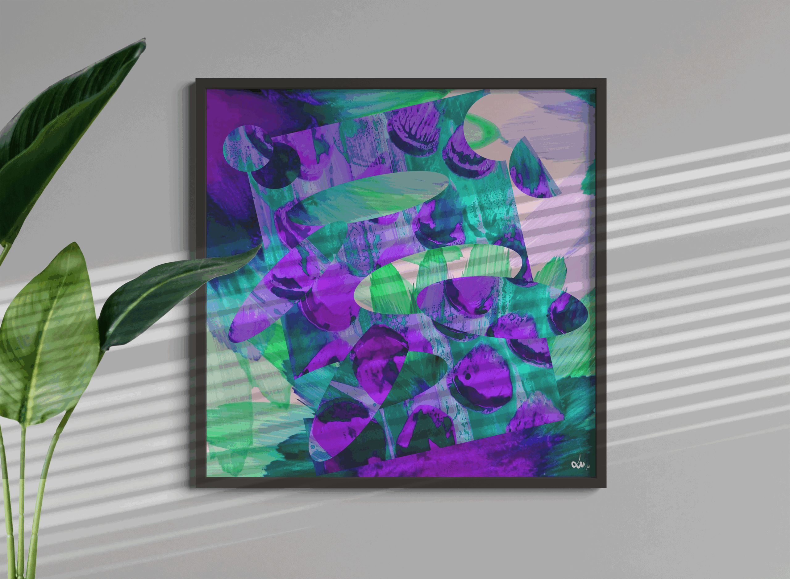 Poster Illustration Grappes Fleuries